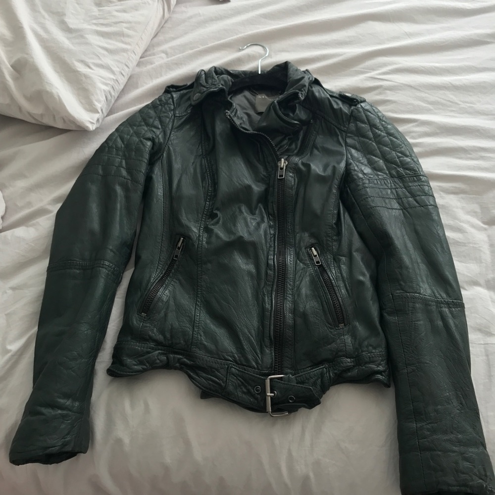 Muubaa leather biker jacket.